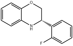 3-(2-Fluorophenyl)-3,4-dihydro-2H-benzo[b][1,4]oxazine Struktur