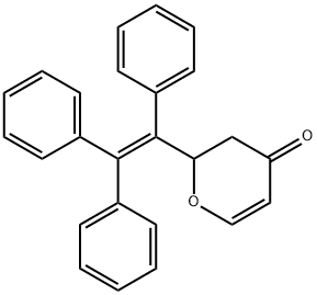 2-(1,2,2-Triphenylvinyl)-2H-pyran-4(3H)-one Struktur