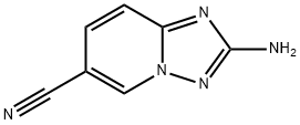 2-Amino-[1,2,4]triazolo[1,5-a]pyridine-6-carbonitrile Struktur