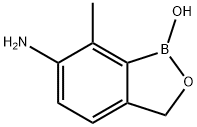 2,1-BENZOXABOROL-6-AMINE, 1,3-DIHYDRO-1-HYDROXY-7-METHYL- Struktur