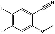 4-Fluoro-5-iodo-2-methoxy-benzonitrile Struktur