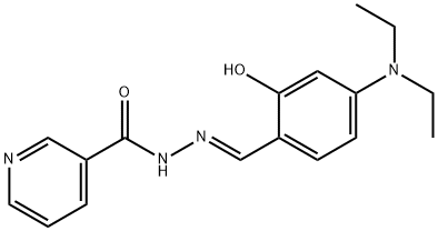 (E)-N'-(4-(diethylamino)-2-hydroxybenzylidene)nicotinohydrazide Struktur