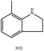 7-Methylindoline hydrochloride Struktur