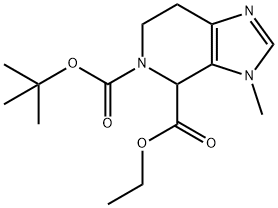 5-tert-Butyl 4-ethyl 3-methyl-6,7-dihydro-3H-imidazo[4,5-c]pyridine-4,5(4H)-dicarboxylate Struktur