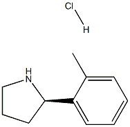 (R)-2-(o-Tolyl)pyrrolidine hydrochloride Struktur