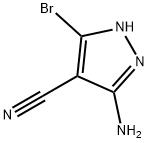 5-amino-3-bromo-1H-pyrazole-4-carbonitrile Struktur