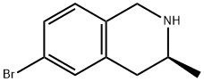 (S)-6-Bromo-3-methyl-1,2,3,4-tetrahydro-isoquinoline Struktur