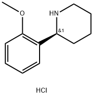 (S)-2-(2-Methoxyphenyl)piperidine hydrochloride Struktur