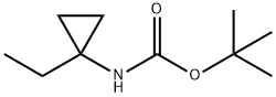 tert-butyl N-(1-ethylcyclopropyl)carbamate Struktur