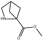 2-Aza-bicyclo[2.1.1]hexane-1-carboxylic acid methyl ester Struktur