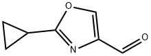 2-cyclopropyloxazole-4-carbaldehyde Struktur