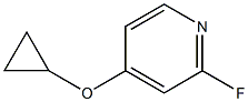 4-Cyclopropoxy-2-fluoropyridine Struktur