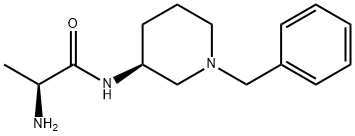 (S)-2-Amino-N-((S)-1-benzyl-piperidin-3-yl)-propionamide Struktur