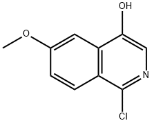 1-chloro-6-methoxy-4-isoquinolinol Struktur