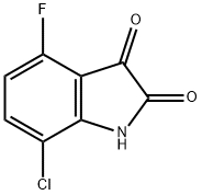 7-Chloro-4-fluoro-1H-indole-2,3-dione Struktur