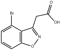 (4-Bromo-benzo[d]isoxazol-3-yl)-acetic acid Struktur