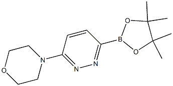 4-(6-(4,4,5,5-tetramethyl-1,3,2-dioxaborolan-2-yl)pyridazin-3-yl)morpholine Struktur