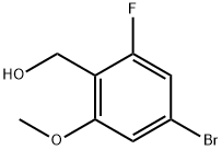 (4-Bromo-2-methoxy-6-fluorophenyl)methanol Struktur