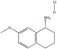 (R)-7-Methoxy-1,2,3,4-tetrahydronaphthalen-1-amine hydrochloride Struktur