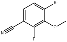 4-Bromo-2-fluoro-3-methoxybenzonitrile Struktur