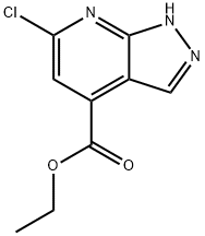 ETHYL6-CHLORO-1H-PYRAZOLO[3,4-B]PYRIDINE-4-CARBOXYLATE Struktur