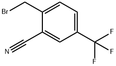 2-(Bromomethyl)-5-(trifluoromethyl)benzonitrile Struktur