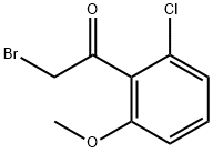 2-Bromo-1-(2-chloro-6-methoxyphenyl)ethanone Struktur