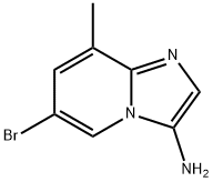 3-Amino-6-bromo-8-methylimidazo[1,2-a]pyridine Struktur