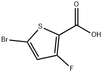 5-Bromo-3-fluoro-thiophene-2-carboxylic acid Struktur