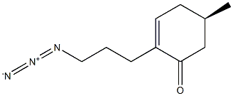 (R)-2-(3-azidopropyl)-5-methylcyclohex-2-en-1-one Struktur