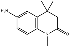 6-amino-3,4-dihydro-1,4,4-trimethylquinolin-2(1H)-one Struktur