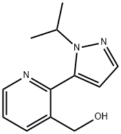 [2-[1-(propan-2-yl)-1H-pyrazol-5-yl]pyridin-3-yl]methanol Struktur