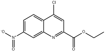 ethyl 4-chloro-7-nitroquinoline-2-carboxylate Struktur