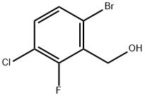 (6-Bromo-3-chloro-2-fluorophenyl)methanol Struktur