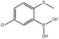 5-Chloro-2-(methythio)phenylboronic acid Struktur