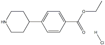 Ethyl 4-(piperidin-4-yl)benzoate hydrochloride Struktur