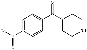 (4-Nitrophenyl)(piperidin-4-yl)methanone Struktur