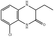 7-Chloro-3-ethyl-3,4-dihydro-quinoxalin-2-ol Struktur