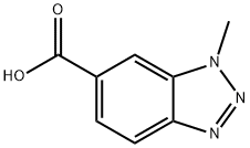 1-methyl-1H-benzo[d][1,2,3]triazole-6-carboxylic acid Struktur