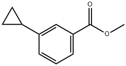 Benzoic acid, 3-cyclopropyl-, methyl ester Struktur