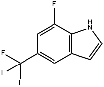 7-Fluoro-5-trifluoromethyl-1H-indole Struktur