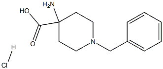 4-amino-1-benzylpiperidine-4-carboxylic acid hydrochloride Struktur