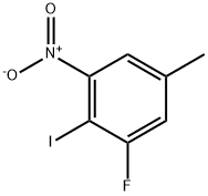 1-Fluoro-2-iodo-5-methyl-3-nitro-benzene Struktur