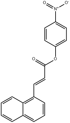 3-Naphthalen-1-yl-acrylic acid 4-nitro-phenyl ester Struktur