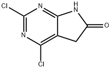 2,4-dichloro-5h,6h,7h-pyrrolo[2,3-d]pyrimidin-6-one Struktur