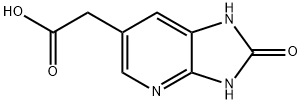 2-{2-oxo-1H,2H,3H-imidazo[4,5-b]pyridin-6-yl}acetic acid Struktur