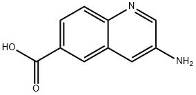 3-aminoquinoline-6-carboxylic acid Struktur