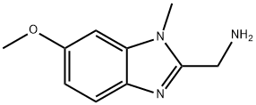 (6-methoxy-1-methyl-1H-1,3-benzodiazol-2-yl)methanamine Struktur