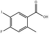 4-Fluoro-5-iodo-2-methyl-benzoic acid Struktur