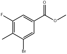 Methyl 3-bromo-5-fluoro-4-methylbenzoate Struktur